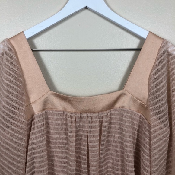 Anthropologie Meadow Rue Allyson Textured Top Pink - Picture 10 of 15